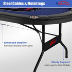 10 Player Poker Table Foldable texas Holdem Table  Portable Casino For Game Room