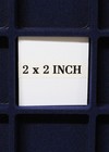 Inserts Of  riker  Style Display Case - 12 x16  Blue  35 Pockets - Package Of 2