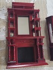 Two Pieces Of Vintage Dollhouse Miniature Wooden Living Room Furniture
