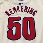 Orion Kerkering Game Used Worn 2024 Phillies Jersey Nlds Games 1-2 - Mlb Coa