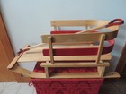 Vintage Wooden Child Sled Canadian Hardwood Pull Toboggan Sleigh Ll Been Style