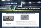 Sir Alex Ferguson Way Manchester United Road Sign Signed By Gary Neville   Coa