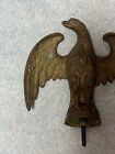 Vintage Antique Brass Eagle Flag Pole Finial Topper Large Patriotic American