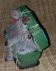Vtg Halloween Ceramic Light Up Mummy Open Sarcophagus Coffin Casket No Cord