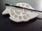 11 Well Professional Ceramic Fish Artist Palette   Watercolor Artist