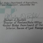 Signed Document Of Conveyance 11 19 1983 Blm forest Service Rattlesnake