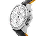 Breitling Bentley Gt Racing Steel Auto 44mm White Dial Strap Watch A1336313 a575