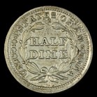 1853 H10c Arrows Liberty Seated Half Dime- Choice Xf-strong Details- Smh-2320