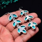 Handmade Turquoise 925 Sterling Silver Plated Earring  Gift For Women