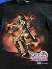 Xena  Warrior Princess Vintage 1990s Ready To Fight Black T-shirt - Size Medium