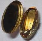 Vtg Max Factor Paris Hollywood Brass Compact Mother Pearl Inlay Lipstick Holder