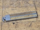 Vintage Stanley No  40 German Silver And Bone Four-fold 12  Ruler With Caliper