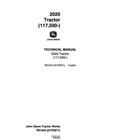 John Deere 2020 Tractor Service Manual Repair Shop Technical Book