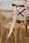 Dusty Rose Wedding Aisle Decorations wedding Decorations Set Of 10 pew Flowers F