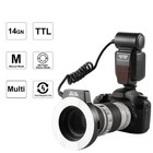 K f Concept Kf-150 I-ttl Macro Ring Flash Light Speedlite 6 Adapters For Nikon