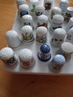 Vintage Lot Of 29 Assorted Collectible Sewing Thimbles   All Different 