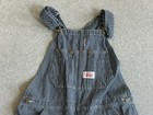 Round House Overalls Mens 32x30 Hickory Striped Farmer Workwear Bibs Railroad