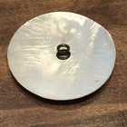 X- Large Carved  Bethlehem Pearl Shell Button  jesus Wearing Crown Of Thorns