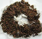 Vtg Antique Multicolor Metallic Hue Czech Glass Seed Beads Six Mini Master Hanks