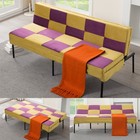 63    Convertible Futon Sofa Bed Couch Sleeper Memory Foam Foldable Loveseat Sofa 
