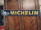 Vintage Large Michelin 36  Porcelain Enamel Gas Oil Advertising Tires Sign  