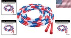 Durable Beaded Jump Rope  16ft  - Ideal For Fitness   Coordination Training 