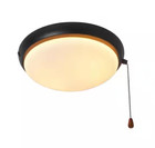 Hampton Bay 2-light Oil Rubbed Bronze Ceiling Fan Moon Led Light Kit Only
