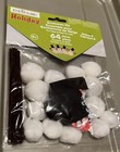 Snowman Pom-pom Kit  makes 8  Bnip Factory Sealed