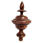 Decorative Wood Post Finial Newel 4 76 In Vintage French Architectural Salvage
