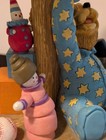 Vintage Music Box Nursery Lamp Bear  Toys  Moon  Works  See Video 