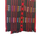 Handwoven Mexican Serape Poncho Colorful Boho - Osfa
