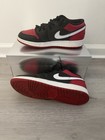 Nike Men s Low Top Lace-up Athletic Sneakers Black red white Colorblock