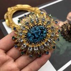 Vintage Heavy Duty Baroque Court Brooch Women s Luxury Corsage Pin Jewelry