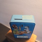 Rare  1930s Vtg Geobra Mechanical Tin Coin Bank  Lithographed Western Germany