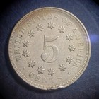 1867 Shield Nickel No Rays Rpd 5c Coin Scarce Variety Raw