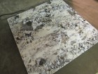 Vintage Marble Stone Granite Square Table Top Insert Thick White Gray Colors
