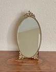 Matson Ormolu 550 Free Stand Bird Dogwood Vanity Mirror Tray 14  X 7 