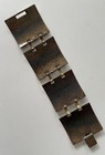Vintage Artisan Black Brown White Modernist Copper Enamel Bracelet 7   