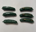 Vintage Lot Of 6 Heinz Plastic Pickle Pins
