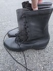 Ro-search Black Leather Combat Boots Size 11 Military Vintage 1985