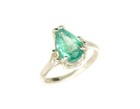 Antique 19thc 2ct Emerald ring  Siberia Gem Of Medieval Shaman Magician Prophecy