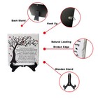 A Limb Has Fallen From The Family Tree Sympathy Plaque With Wooden Stand In