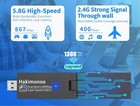 Ac1300 Wifi Adapter For Pc - Usb 3 0 - 2 4 5 Ghz Dual Band - Plug   Play