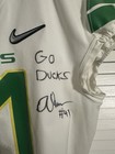 Oregon Ducks  41 Schneider Game Used Worn Issued Nike Football Jersey Size 44