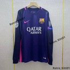 Neymar Jr  11 Fc Barcelona Jersey 2016 2017 Long Sleeve Purple Retro M