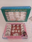 2 Child s China Mini Play Tea Sets Porcelain 25pc  And 17 Pc  Bnib