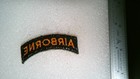 Military Patch Sew On Us Army Airborne Tab Gold On Black Older Ww2 Era Post Ww2