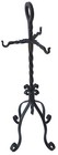 Rare Antique Arts   Crafts Era Cast Iron Fireplace 3 Piece Fireplace Tool Stand