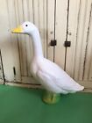 Blow Mold Porch Goose Original Eyes Union 24    Inches Tall For Dressing Usa Made