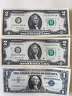 Lot  1 Blue Seal  2 Dollar Bill Notes Uncirculated Us Currency  Crisp Bills